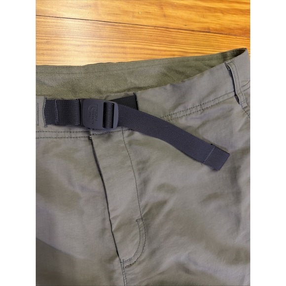 The North Face Paramount Trail Convertible Belted Pants Mens 34 Green Hiking - Picture 2 of 16